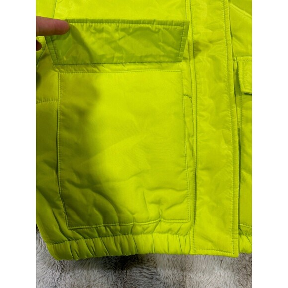 New Look Bright Green Puffer Jacket - Juniors Small - Picture 5 of 11